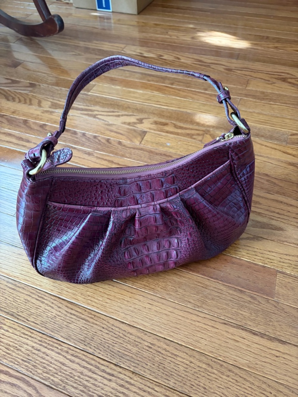 Brahmin Dark Iris Shoulder Bag Hobo Handbag - Picture 4 of 13